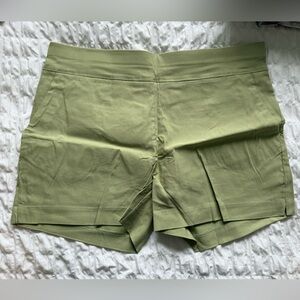 JAMfit Women's Chino Shorts-4"Inseam, High Waisted,Elastic w/ 2 Front Po…